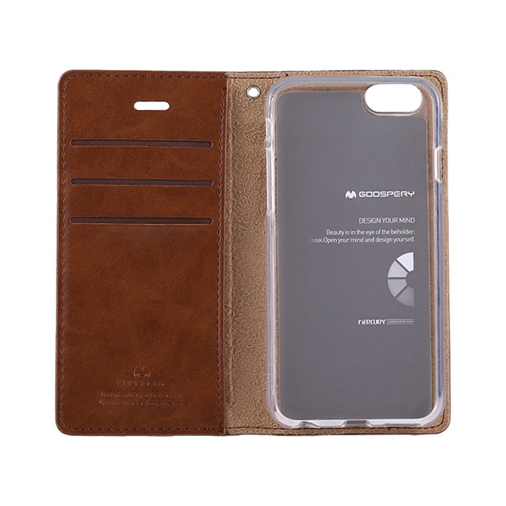 GOOSPERY BLUEMOON FLIP for iPhone 6/6S Crazy Blue Moon Flip Leather Protective Case